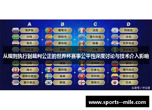 从规则执行到裁判公正的世界杯赛事公平性深度讨论与技术介入影响